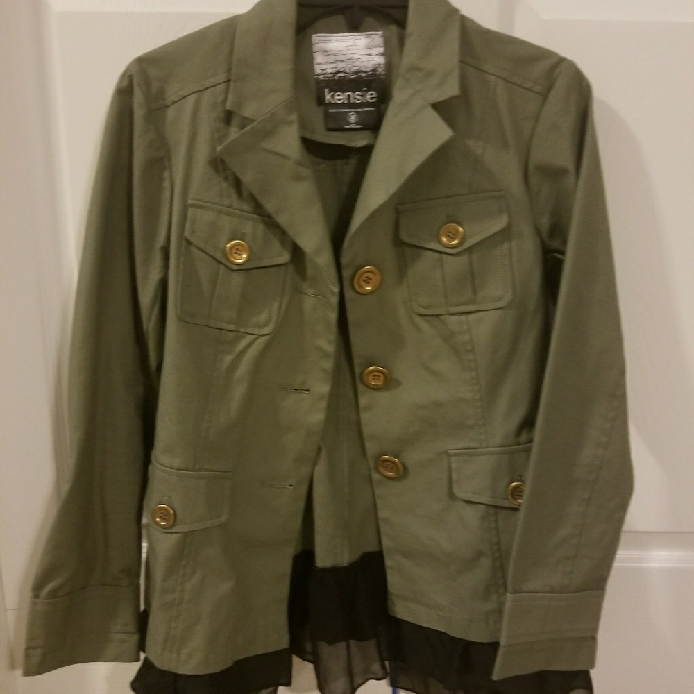 Kensie Army Green Jacket